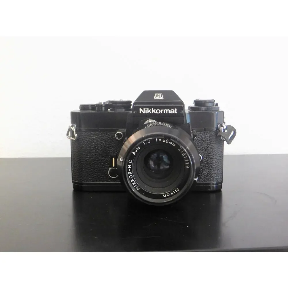 Nikon Nikkormat EL 35mm Film Camera w/ Nikkor 50mm Lens – Vintage Manual SLR